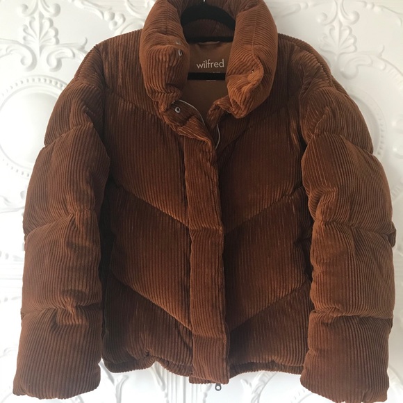 Aritzia Cloud Puff Corduroy Winter Jacket - Picture 2 of 4
